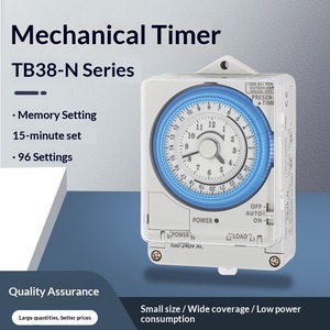 Minuteur mécanique TB38N, interrupteur de temporisation TB118N, interrupteur de minuterie TB35N, TB388R, contrôleur de temps TB35, en fer et plastique, alimenté en courant alternatif - Product Image 2