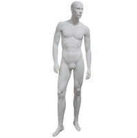 Mannequin masculin réaliste en fibre de verre corps entier mode posant Mannequins buste blanc hommes mannequin factice support pour affichage de vêtements