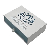 Boîtes à tiroirs rigides de luxe en carton, boîte cadeau pour bijoux, logo personnalisé, boîtes à ouverture coulissante, emballage pour montres avec doublure en satin et ruban