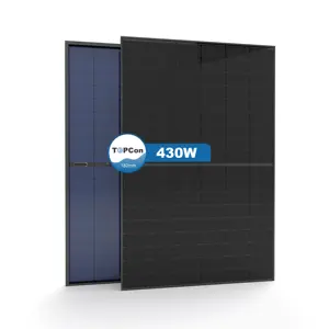 Моно солнечные панели 182 мм Topcon Perc полностью черные солнечные модули для Германии, Голландская рыночная Полезная распределительная коробка