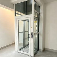 CE 200kg 400kg Hidrolik Villa Ev Asansörü Dış Mekan İç Mekan 3 Katlı 4 Seviyeli Ev Asansörü
