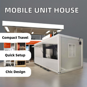 Hiện đại sang trọng 20ft 40ft phẳng gói Modular vận chuyển <span class=keywords><strong>container</strong></span> nhà xách tay Knock-down Tiny nhà khung prefab có thể tháo rời thiết kế - Product Image 2