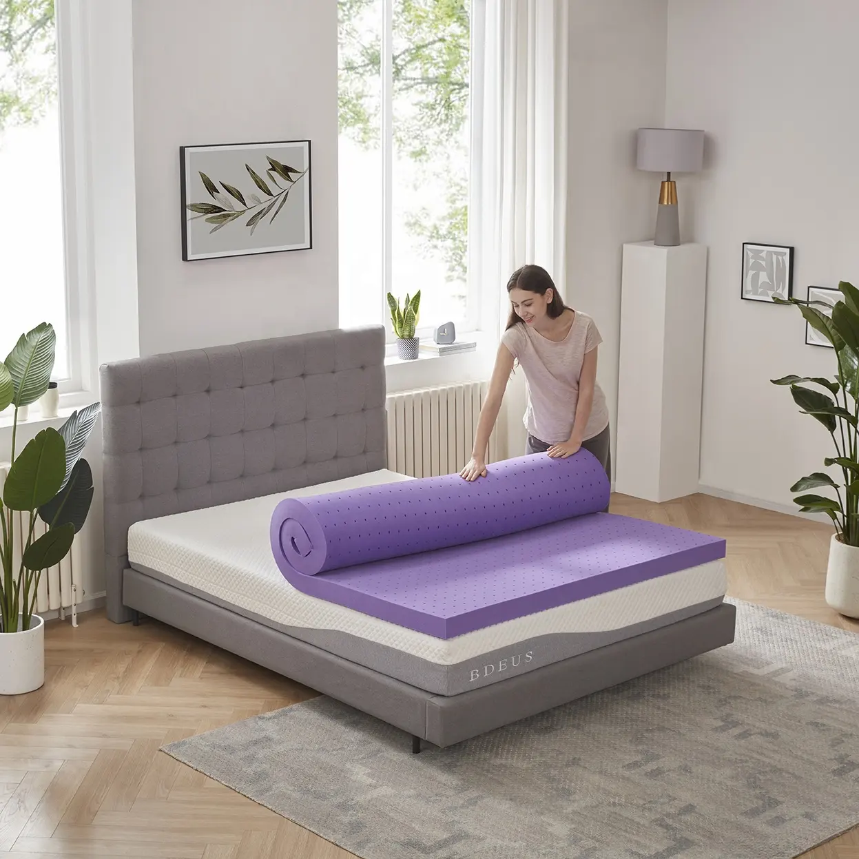 Gel Memory-Schaum Twin XL 1,5 Zoll extra lange Matratzenpolster College Schlafsaal Einzelbett belüftet Weiches Bett Oberteil Zertifiziert in den USA zertifiziert