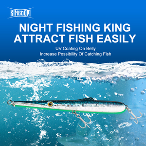 Leurre à pêche Kingdom Best Selling Pencil Lures 130mm 205mm flottant et coulant, stickbait longue portée, appât artificiel <span class=keywords><strong>pour</strong></span> la pêche au bar - Product Image 3