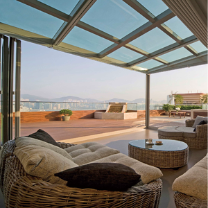 Pergola de jardin extérieure en aluminium avec cadre thermolaqué, design moderne, imperméable, tailles personnalisables pour balcon et jardin - Product Image 3