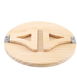 Bandeja redonda de bambú de 25 cm, plato de servir para escritorio, para té, frutas y almacenamiento. - Product Image 4