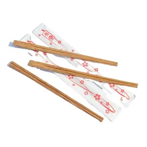 2023新しいデザイン卸売価格環境にやさしいカスタムロゴ付き使い捨て竹箸