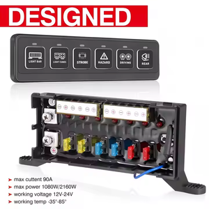 אוניברסלי 6 כנופיה מתג לוח עבור טנדר משאית atv & utv עזר בקרת מערכת ממסר מתגים אוטומטי - Product Image 2