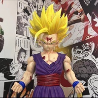 Dragon Ball Z 1:1 Taille Réelle Super Saiyan Goku Corps Entier GK Résine Figurine d'Action Anime Effets de Combat Décorative de Collection