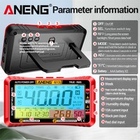 Multimètre numérique intelligent plein écran haute précision multifonction 3-en-1 avec écran LCD, testeur de tension électronique, modèle 613 pour