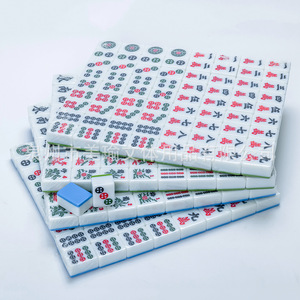 Mahjong Tiles Large Melamine Handmade For Home Use Chess Card <b>Entertainment</b> Quanzhou Origin Blue Green Color - Product Image 3