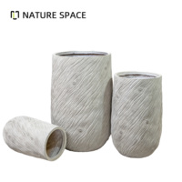 Pots à fleurs en fibre de verre extra-larges, écologiques et légers, pour usage extérieur et intérieur, décoration de salon et de jardin, vente en gros