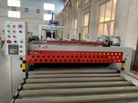 Ligne de laminage entièrement automatique pour panneaux MDF, ligne de laminage à plat avec film PVC, avec dépoussiéreur et machine d'empilage