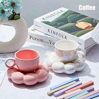 2024 nouveau turc arabe 150ml expresso tasse à café avec porte-Biscuit caboteur assiette porcelaine tasse et soucoupe coffrets cadeaux personnalisés