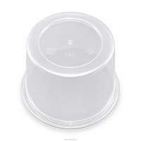 120ml Transparante PP sausbakje met deksel voor saladedressing en dips, wegwerp portiecup, lekvrij, magnetronbestendig, BPA-vrij