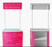Table pliante promotionnelle en plastique PP, stand de dégustation et d'échantillonnage pour supermarché, comptoir d'affichage publicitaire