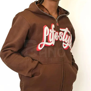 Top Qualité Élégant Puff Impression Hoodies En Gros Nouveau Design Puff Impression Hoodies À Bas Prix - Product Image 3