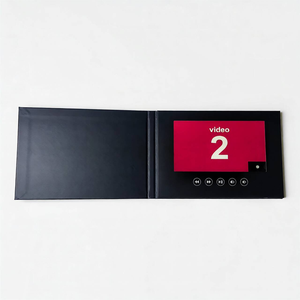 Libro de Vídeo <span class=keywords><strong>IPS</strong></span> de 7 Pulgadas, Totalmente Negro, 4GB, USB-C, Sin Impresión, con Tapa Dura, Regalo Conmemorativo Sin Impresión para Clientes - Product Image 2