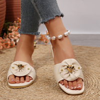 Nouvelles sandales pour femmes, tongs d'été antidérapantes, chaussures décontractées pour la plage, tongs plates tendance, sandales pour femmes