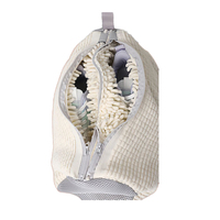 Sac de Machine à laver les chaussures pour le nettoyage Sneaker sac à linge en maille grand sac de lavage de chaussures Double couche Durable avec Double fermeture éclair