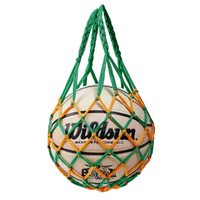 Sac de rangement en filet de polyester de 55 cm pour l'entraînement au football et au basketball, fabriqué en Chine, modèle générique
