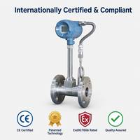Vortex Flow Meter for Chemical Industry LUGB Model DN32 Flange Connection SS304 Material High Flow Liquid Oil Transfer