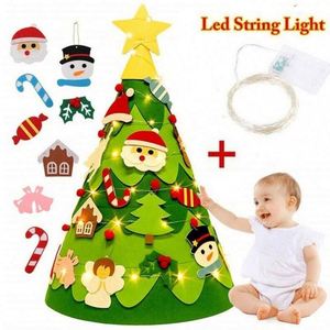2026 Custom DIY Felt Christmas 27 Decoration <b>Tree</b> Cheap Hanging Xmas Ornament with <b>Led</b> <b>Light</b> Christmas <b>Tree</b> Set Felt Craft Kits - Product Image 2