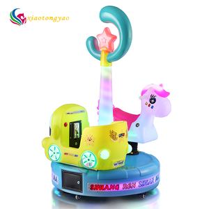 Manège d'extérieur pour enfants à monnayeur en fibre de verre, machine de jeu d'arcade pour enfants, certifiée CE, garantie 1 an, grande capacité pour - Product Image 1
