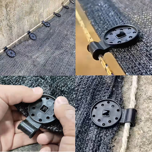 Clip de tissu d'ombre Clips fixes en plastique Pince de tente amovible pour pare-soleil extérieur Tissu de clôture de jardin Filet d'ombre Anti-oiseau - Product Image 3