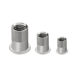 Bibo Yaente Factory 304 Stainless Steel Knurled <b>Rivet</b> <b>Nut</b> - Flat Head M4-m10 High Blind <b>Rivet</b> Yaente Factory Stainless Steel - Product Image 3