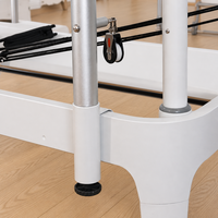 Machine de Pilates professionnelle avancée avec tour et reformer, système de poulies à 5 ressorts et cordes réglables pour usage domestique et en studio de Pilates