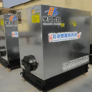 Livestock breeding room hot air warming system poultry water heater