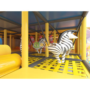 ملعب داخلي بارتفاع 9 أمتار مع زلاجة حلزونية وهياكل لعب متعددة الطبقات: معدات تسلية تجارية للأطفال - Product Image 3