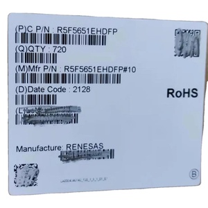 R5F5651EHDFP Microcontrôleurs 32 bits MCU RX651 MCU 2 Mo 640 Ko QFP100 stock SDHI/<span class=keywords><strong>TSIP</strong></span> - Product Image 2