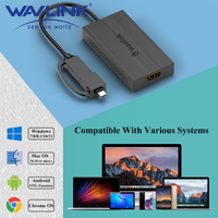 Wavlink USB 3.0/USB C pour adaptateur d'affichage HDMI DVI Thunderbolt 3 convertisseur de moniteur de carte vidéo externe Compatible 1080p Stock