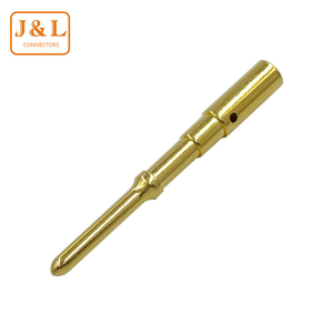Tùy chỉnh rắn mạ vàng <span class=keywords><strong>Pin</strong></span> liên hệ với thiết bị đầu cuối cho dây nối AWG 16-20 hàng không pins - Product Image 5