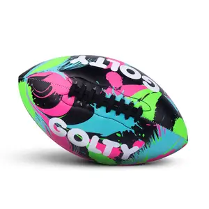 Practical hot sale mini tricolor silicone neoprene beach American football