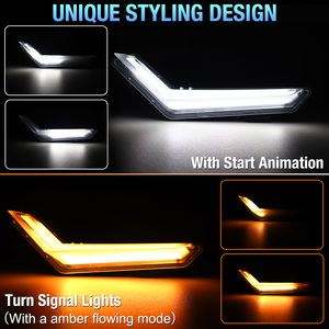 Can-AM defende & Defender Max 2020 + nâng cấp RGB + tinh khiết trắng DRL tín hiệu ánh sáng nhấp nháy chảy Vàng lần lượt tín hiệu Fang đèn - Product Image 2