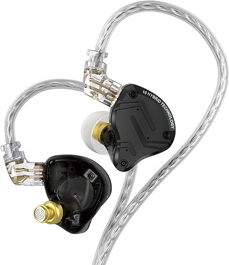 KZ ZSN PRO X Wired Earbuds In-Ear Headphones with Dual Driver-Clear Sound and Ergonomic Custom-Fit Earpieces