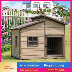 Buiten hondenhuis voor Golden Retriever, dubbel dak, regenbestendig, universeel, extra groot, alle seizoenen - Product Image 3