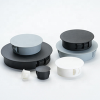 Bouchons en nylon 66 de 20 mm, 22 mm, 25 mm, 26 mm, 28 mm, 30 mm, blanc, noir gris, gris