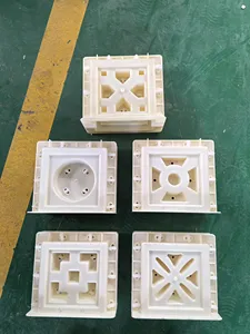 แม่พิมพ์พลาสติกอิฐแดงตาข่ายกลวงสองด้านแบบสามในหนึ่งสำหรับตกแต่งผนัง - Product Image 2