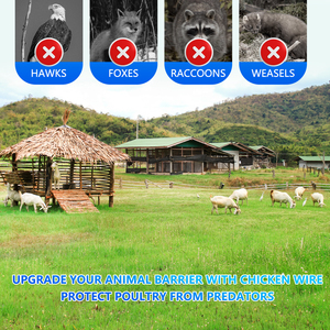 Recinto para pollos de 1 pulgada, 150 pies, 24 pulgadas, confinamiento de ganado, jaulas para mascotas, red para césped, etc. - Product Image 6