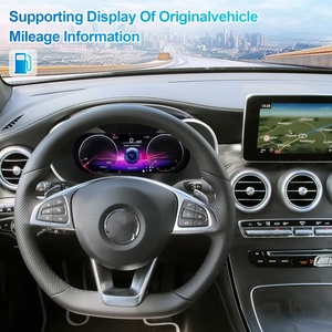 Navihua 12.3'' Electric Dashboard LCD Dashboard <b>Speedometer</b> <b>Digital</b> Cluster <b>for</b> Mercedes Benz C/GLC W205 Class 2015 2019 - Product Image 4