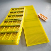 Maille en polyuréthane pour tamis vibrant avec système de rail de tension pour une installation facile sur machine à tamis circulaire