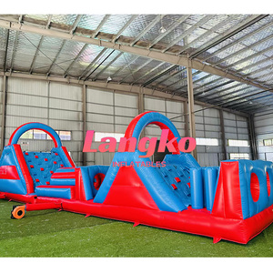 Parco Divertimenti Gonfiabile Commerciale per Bambini e Adulti: Grande Castello Gonfiabile da Esterno con Scivolo e Ostacoli - Combo Parco Tematico Gonfiabile - Product Image 3