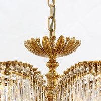 Français Antique Suspendus Éclairage Salon En Laiton Led Lustre Lumière