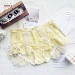 Culottes en coton à volants, mignonnes et adorables, style princesse japonaise, haute élasticité, respirantes, sexy, sous-vêtements pour femmes - Product Image 4