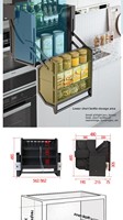 Refrigerador de Design Moderno com Grande Capacidade, Duas Cubas, Gavetas Superiores e Cestos, Elevador de Parede com Extração Profunda
