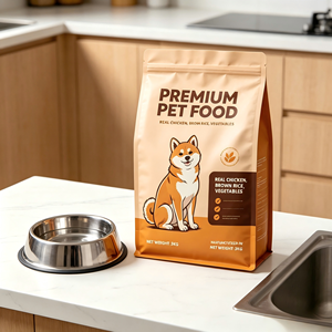 Sacchetto Personalizzato per Alimenti per Cani da 3KG, Antiodore, con Fondo Piatto e Chiusura a Zip, Sigillatura Termica su Otto Lati - Product Image 4